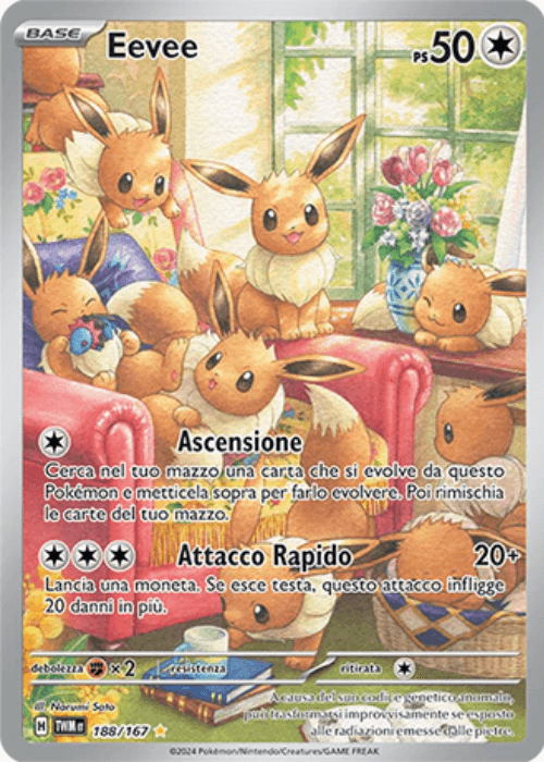 Pokémon Eevee 188/167 Crepuscolo Mascherato ITA