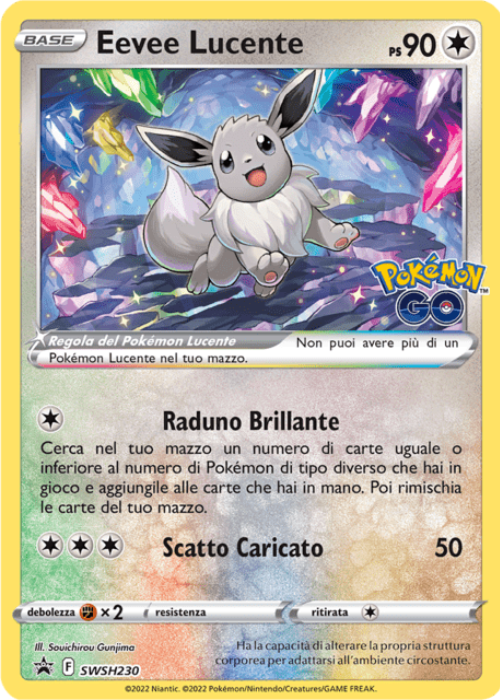 Pokémon Eevee Lucente SWSH230 Promo Spada e Scudo ITA