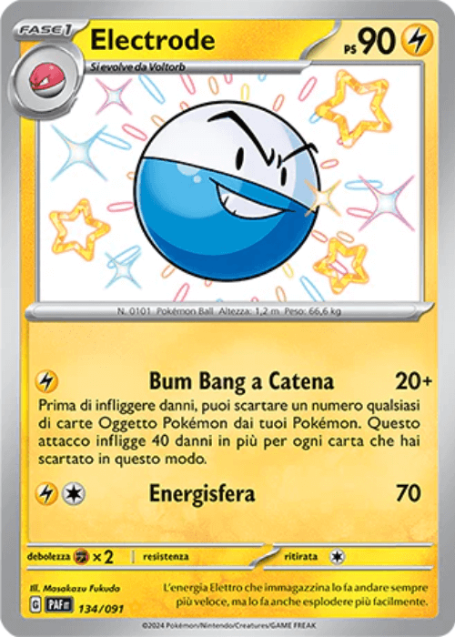 Pokémon Electrode 134/091 Destino di Paldea ITA