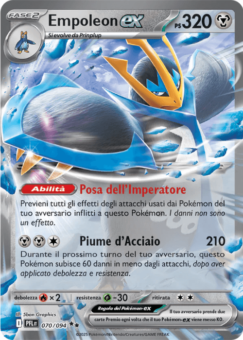 Pokémon Empoleon ex 070/094 Fiamme Spettrali ITA