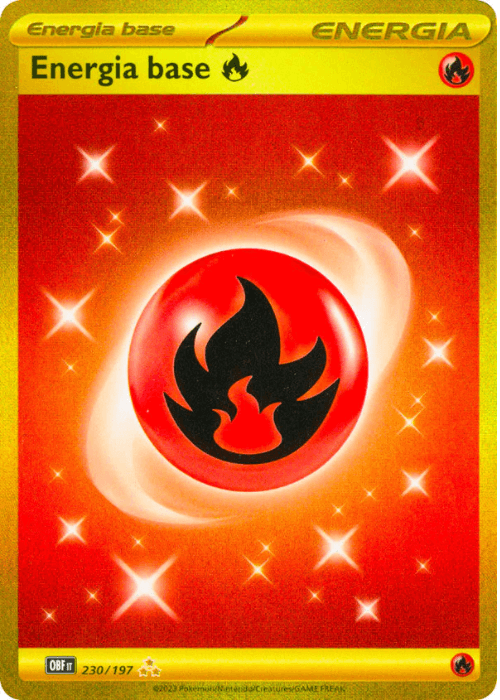 Pokémon Energia Base Fuoco 230/197 Ossidiana Infuocata ITA