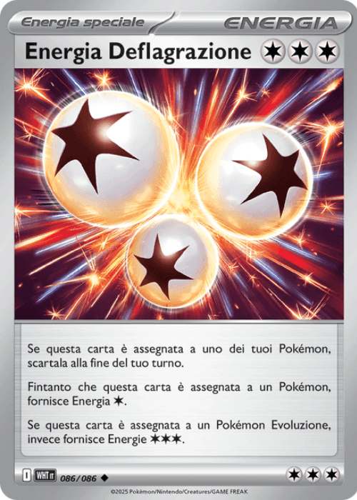 Pokémon Energia Deflagrazione 086/086 Fuoco Bianco ITA