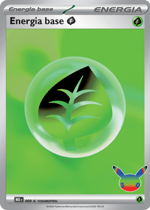 Pokémon Energia Erba 009 30° Anniversario ITA
