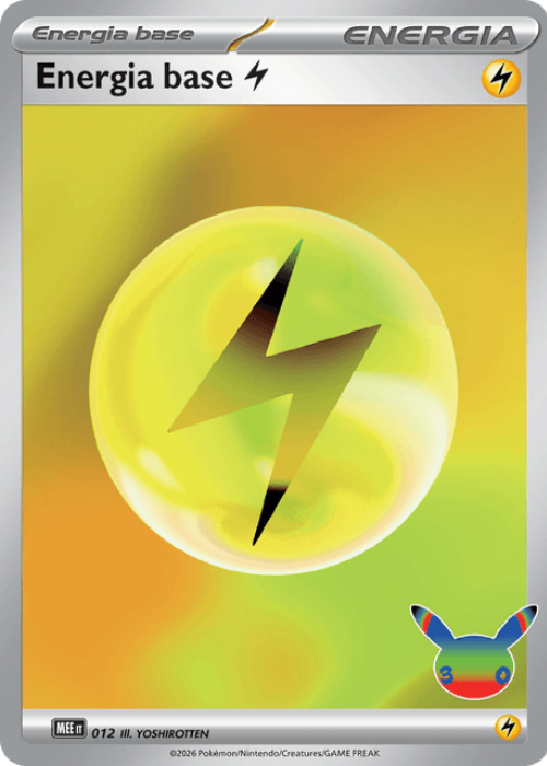 Pokémon Energia Lampo 012 30° Anniversario ITA