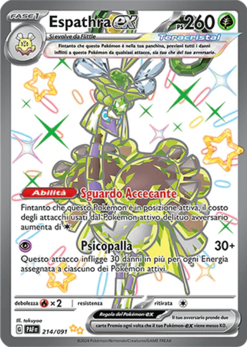 Pokémon Espathra ex 214/091 Destino di Paldea ITA