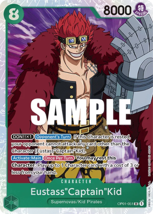 One Piece Eustass"Captain"Kid Super Rare OP01-051 ENG