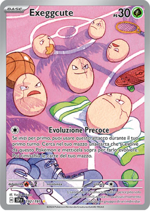 Pokémon Exeggcute 192/191 Scintille Folgoranti ITA