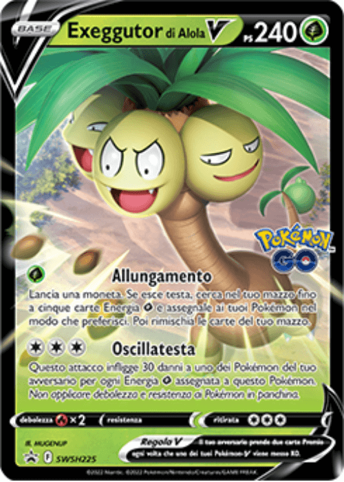 Pokémon Exeggutor di Alola V SWSH225 Promo Spada e Scudo ITA