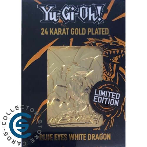 FANATTIK YU-GI-OH! CARTA 3D PLACCATA IN ORO 24 CARATI – BLUE EYES WHITE DRAGON