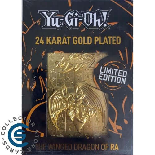 FANATTIK YU-GI-OH! CARTA 3D PLACCATA IN ORO 24 CARATI – THE WINGED DRAGON OF RA