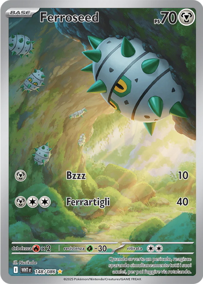 Pokémon Ferroseed 148/086 Fuoco Bianco ITA