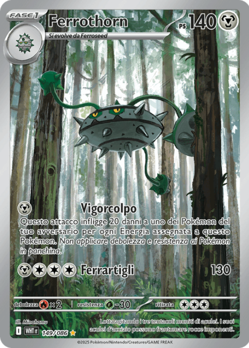 Pokémon Ferrothorn 149/086 Fuoco Bianco ITA