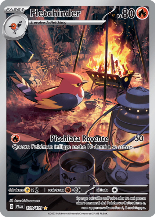 Pokémon Fletchinder 199/193 Evoluzioni a Paldea ITA