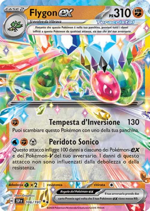 Pokémon Flygon ex 106/191 Scintille Folgoranti ITA