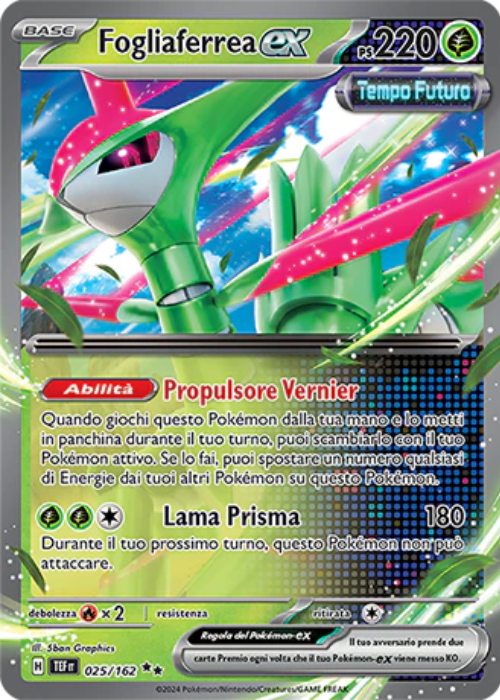 Pokémon Fogliaferrea ex 025/162 Cronoforze ITA