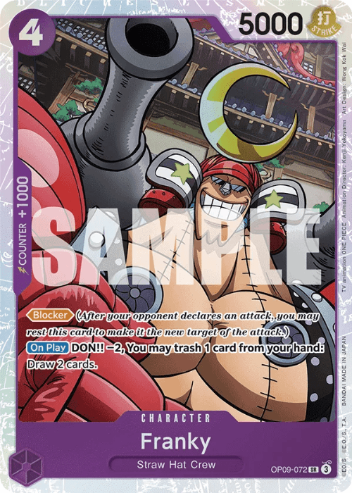 One Piece Franky Super Rare OP09-072 ENG