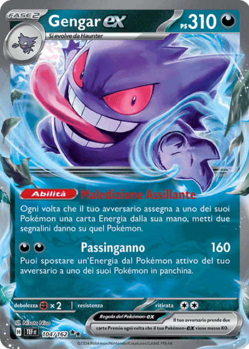 Pokémon Gengar ex 104/162 Cronoforze ITA