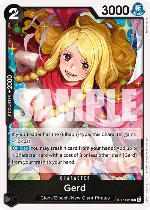 One Piece Gerd Rare OP17-081 ENG