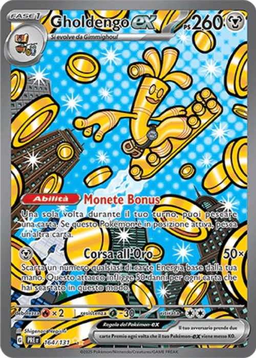 Pokémon Gholdengo ex  164/131 Evoluzioni Prismatiche ITA