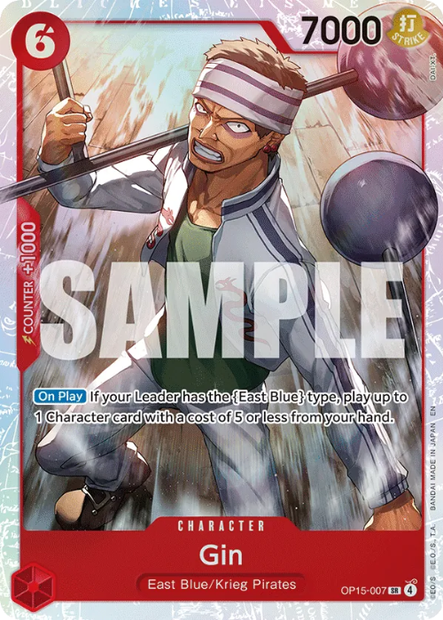 One Piece Gin Super Rare OP15-007 ENG