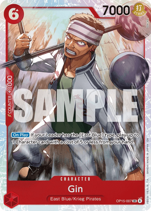 One Piece Gin Super Rare OP15-007 ENG