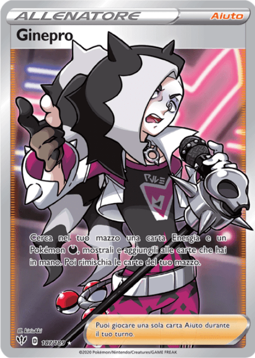 Pokémon Ginepro 187/189 Fiamme Oscure ITA