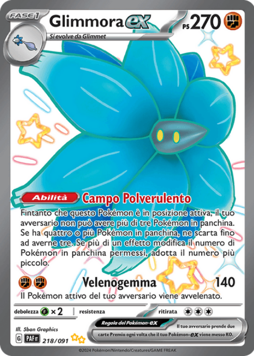 Pokémon Glimmora ex 218/091 Destino di Paldea ITA