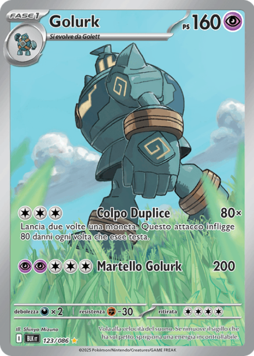 Pokémon Golurk 123/086 Luce Nera ITA