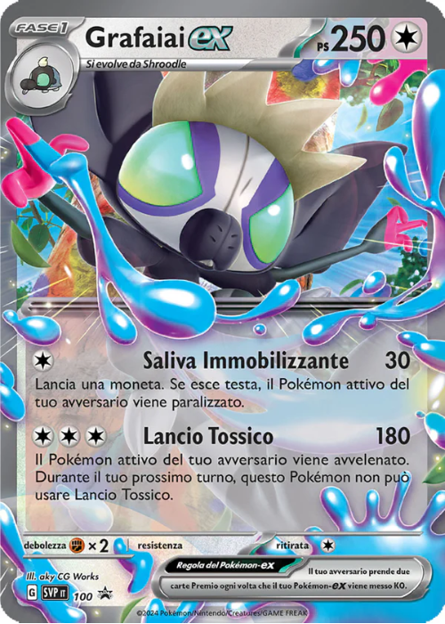 Pokémon Grafaiai ex 100 Promo Scarlatto & Violetto ITA
