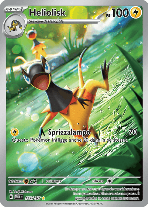Pokémon Heliolisk 177/167 Crepuscolo Mascherato ITA