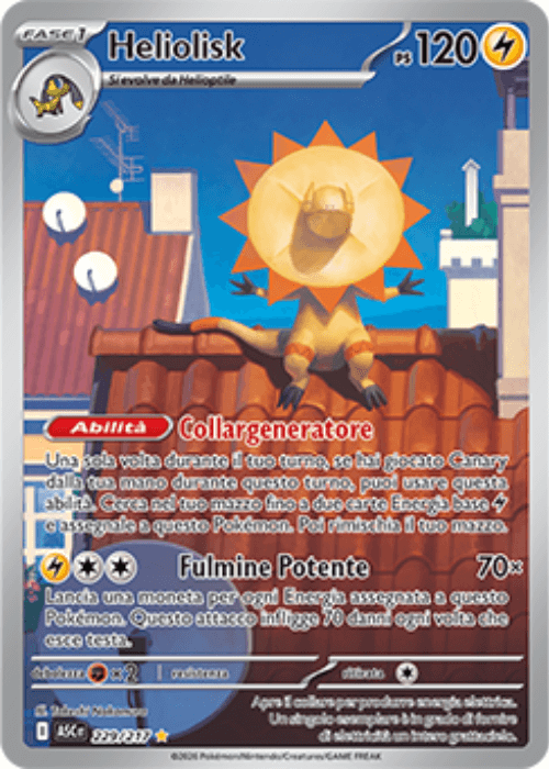 Pokémon Heliolisk 229/217 Ascesa Eroica ITA