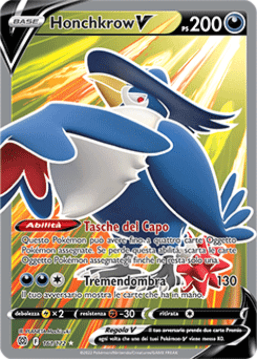 Pokémon Honchkrow V 161/172 Astri Lucenti ITA