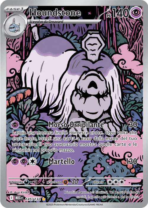 Pokémon Houndstone 145/132 Megaevoluzione ITA