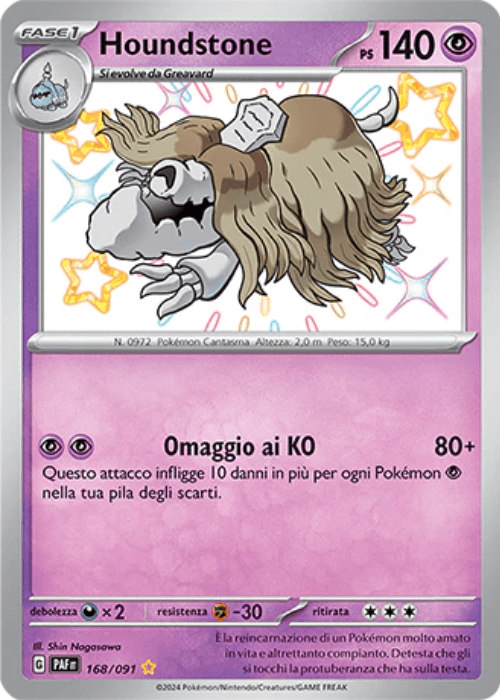 Pokémon Houndstone 168/091 Destino di Paldea ITA