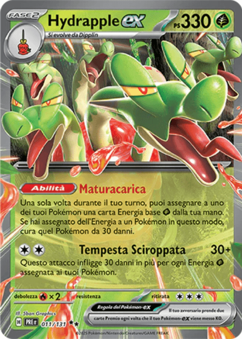 Pokémon Hydrapple ex 011/131 Evoluzioni Prismatiche ITA