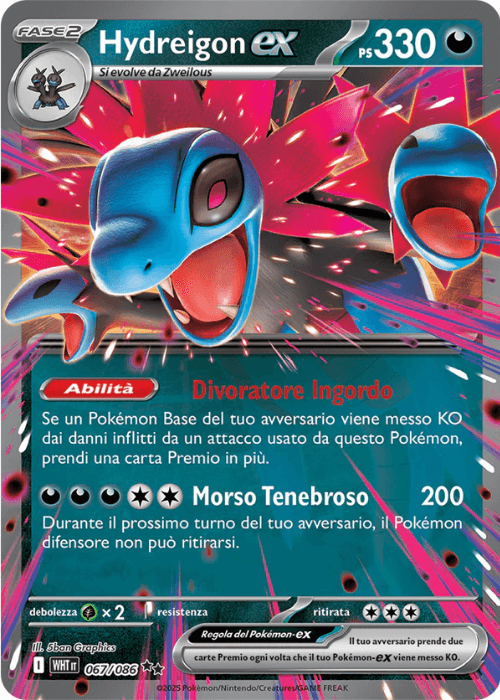 Pokémon Hydreigon ex 067/086 Fuoco Bianco ITA