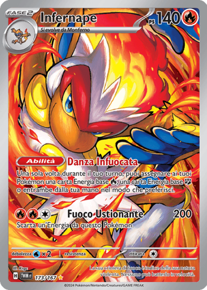 Pokémon Infernape 173/167 Crepuscolo Mascherato ITA