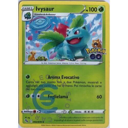 Ivysaur Pokemon Go 002-078 Non Comune