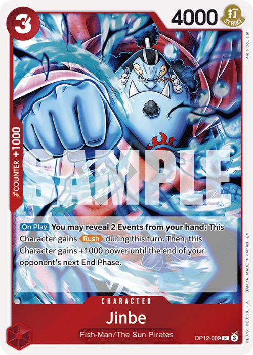One Piece Jinbe Rare OP12-009 ENG