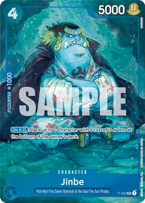 One Piece Jinbe Promo P-030 ENG
