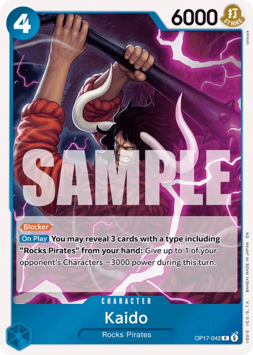 One Piece Kaido Rare OP17-042 ENG