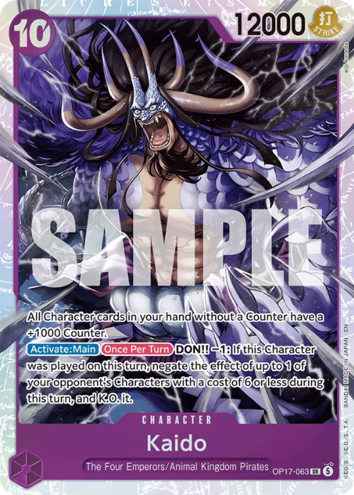 One Piece Kaido Super Rare OP17-063 ENG