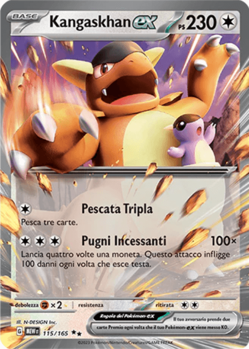 Pokémon Kangaskhan ex 115/165 151 ITA