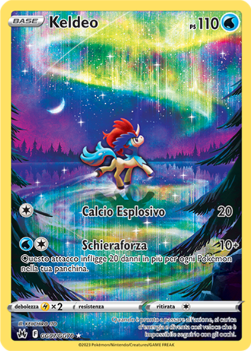Pokémon Keldeo GG07/GG70 Zenit Regale ITA