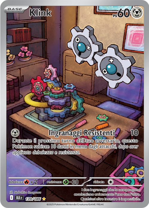 Pokémon Klink 139/086 Luce Nera ITA