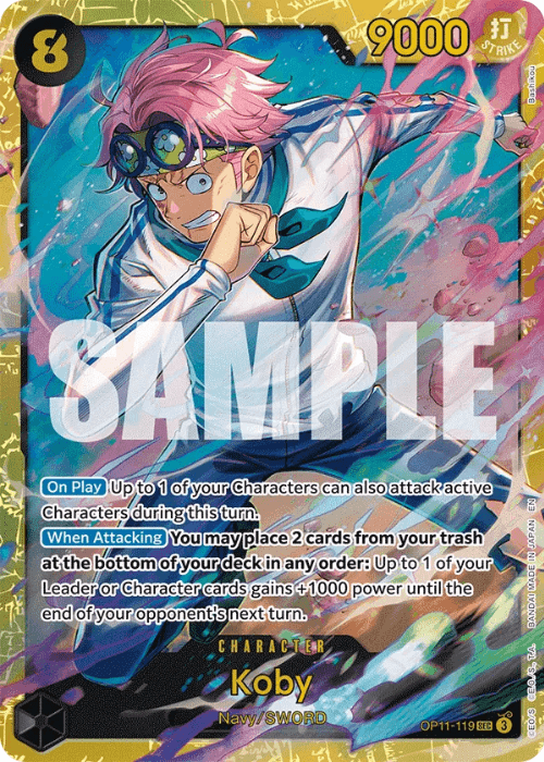 One Piece Koby Secret Rare OP11-119 ENG