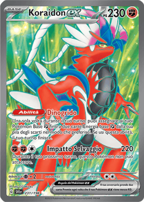 Pokémon Koraidon ex 231/198 Scarlatto & Violetto ITA