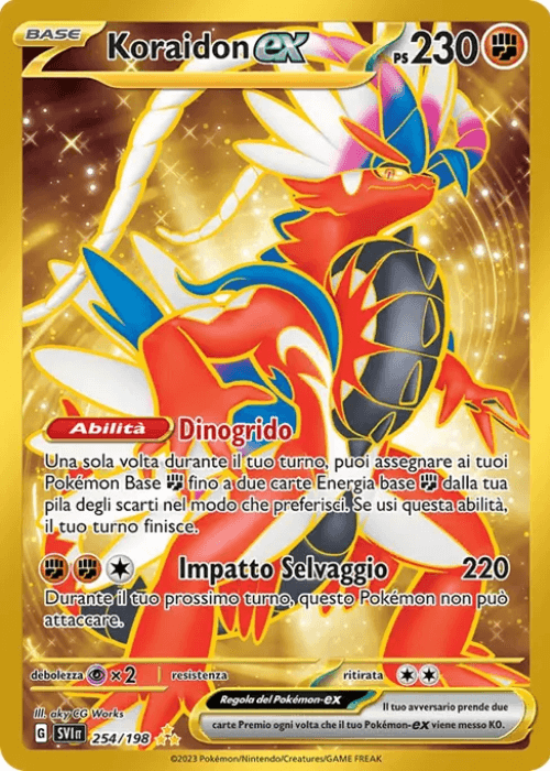 Pokémon Koraidon ex 254/198 Scarlatto & Violetto ITA