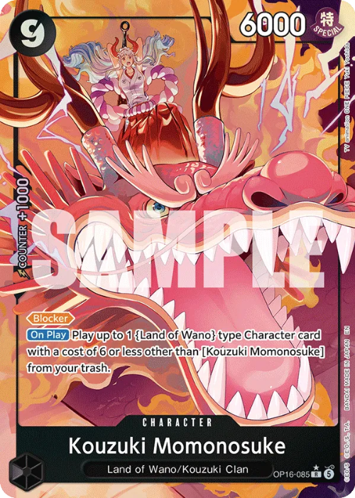 One Piece Kouzuki Momonosuke Alternate Rare OP16-085 ENG