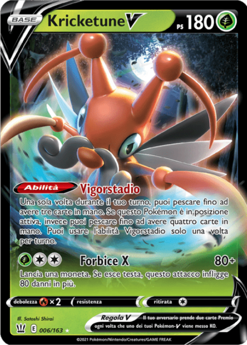 Pokémon Kricketune V 006/163 Stili di Lotta ITA